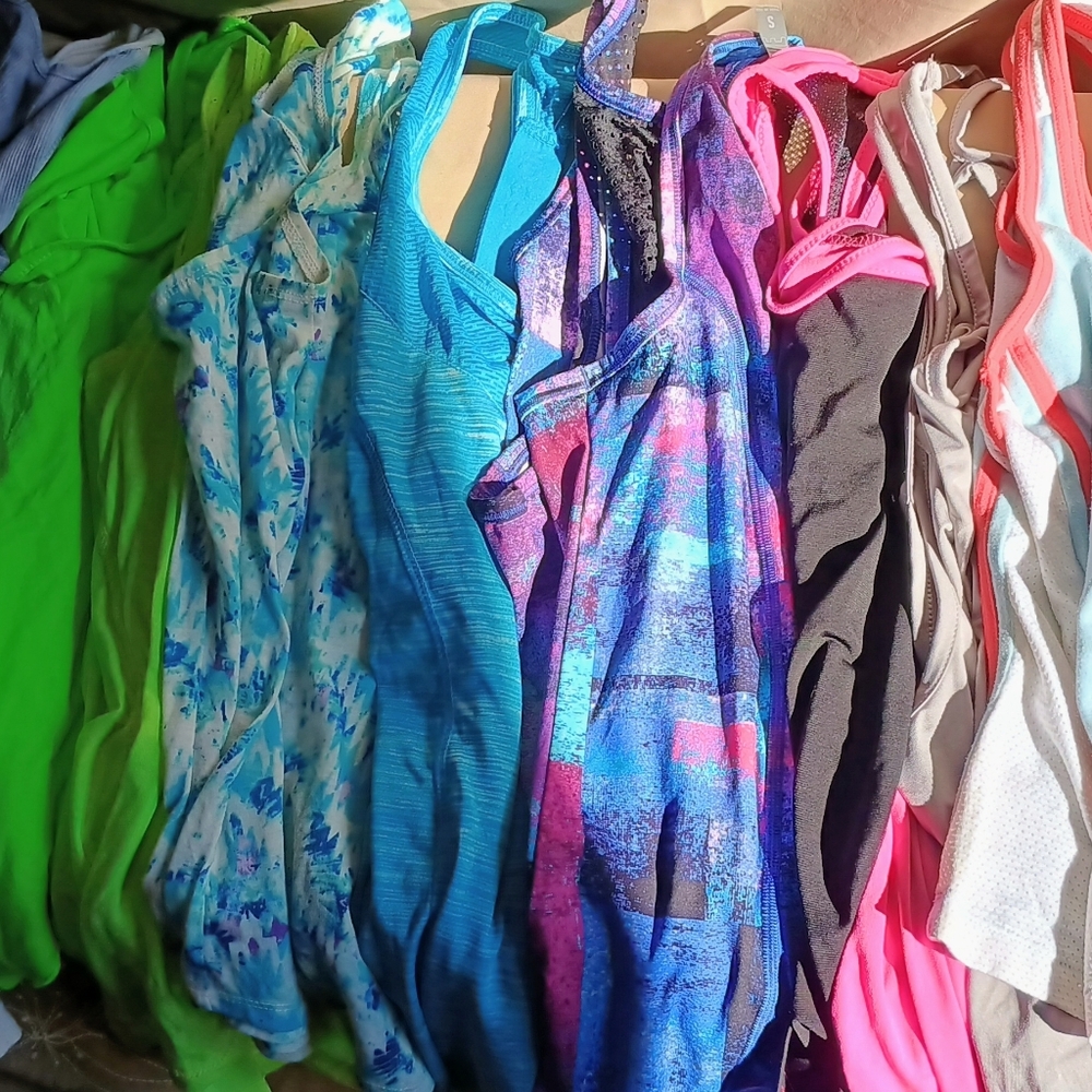 Nike,Reebok,Soma, Spalding,Danskin,Exist,Marika,OMT Active Etc..16 Tops